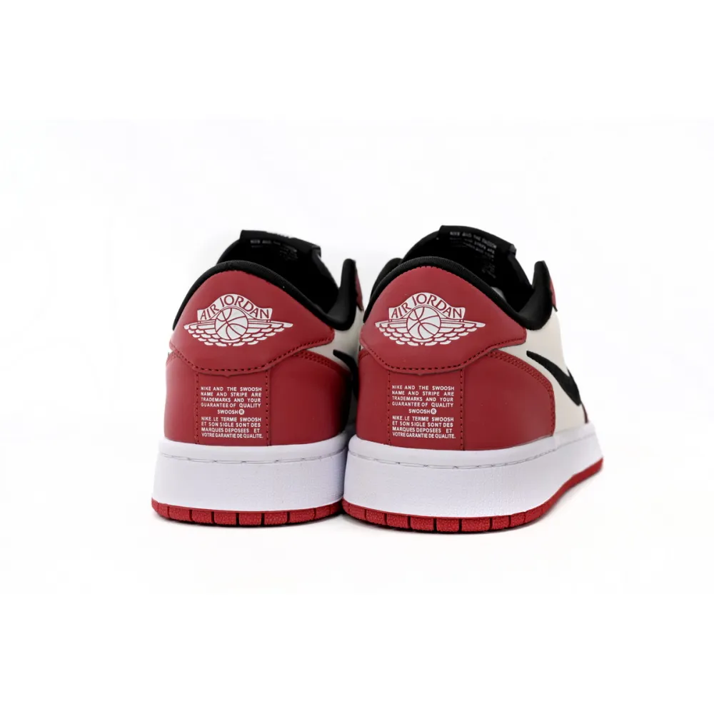  Air Jordan 1 Low Slip WMNS NRG White Red BQ8462-601 