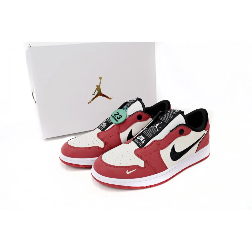  Air Jordan 1 Low Slip WMNS NRG White Red BQ8462-601 