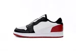 Air Jordan 1 Low Slip WMNS Black White Red AV3918-102