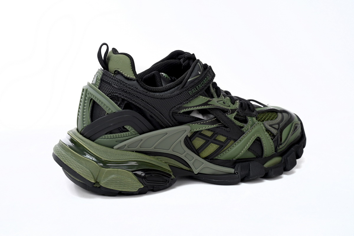 Balenciaga Track 2 Sneaker Military Black 568614 W3AE1 2311
