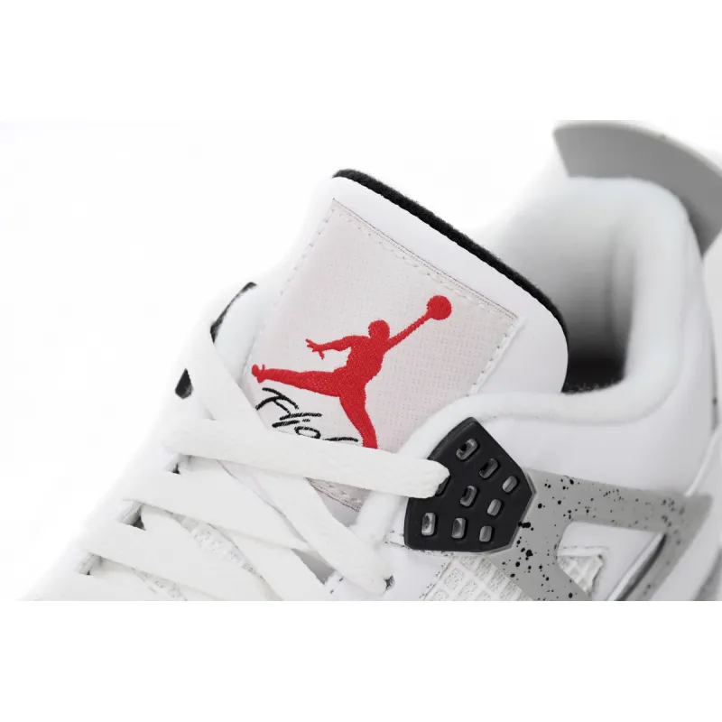 Air Jordan 4 Retro White Cement 840606-192(Best Quality）