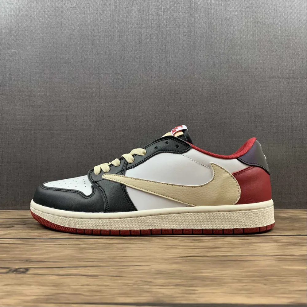 Fragment x Travis Scott x Air Jordan 1 TS White Black University Red CQ4278-088