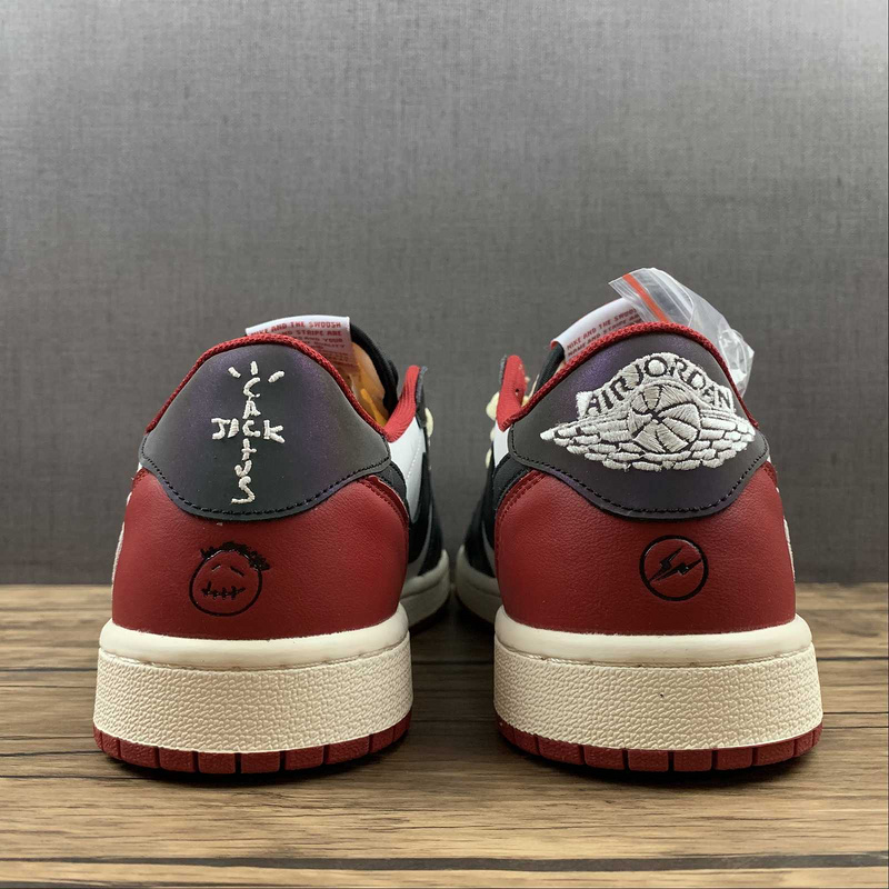 Fragment x Travis Scott x Air Jordan 1 TS White Black University Red CQ4278-088