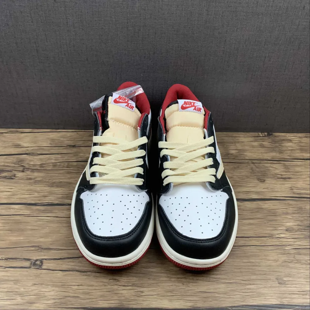Fragment x Travis Scott x Air Jordan 1 TS White Black University Red CQ4278-088