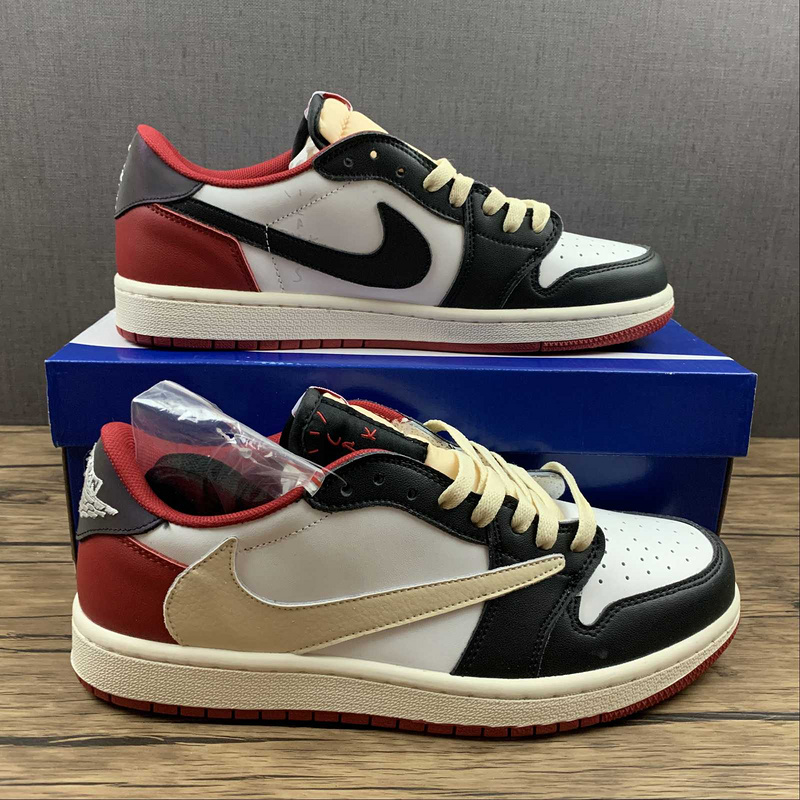 Fragment x Travis Scott x Air Jordan 1 TS White Black University Red CQ4278-088