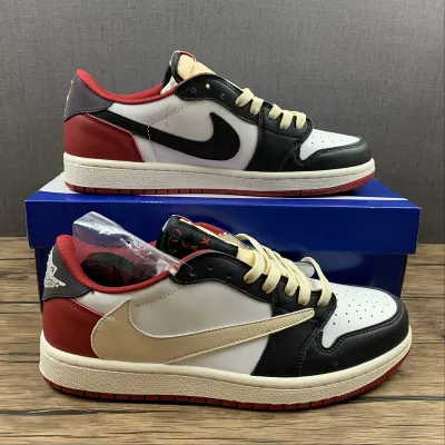 Fragment x Travis Scott x Air Jordan 1 TS White Black University Red CQ4278-088 02