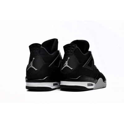 Air Jordan 4 Retro Black Canvas DH7138-006(Top  quality ) 02
