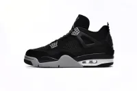 Air Jordan 4 Retro Black Canvas DH7138-006(Top  quality )