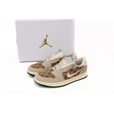 Air Jordan 1 Low Gucci Powder AV3918-398 02
