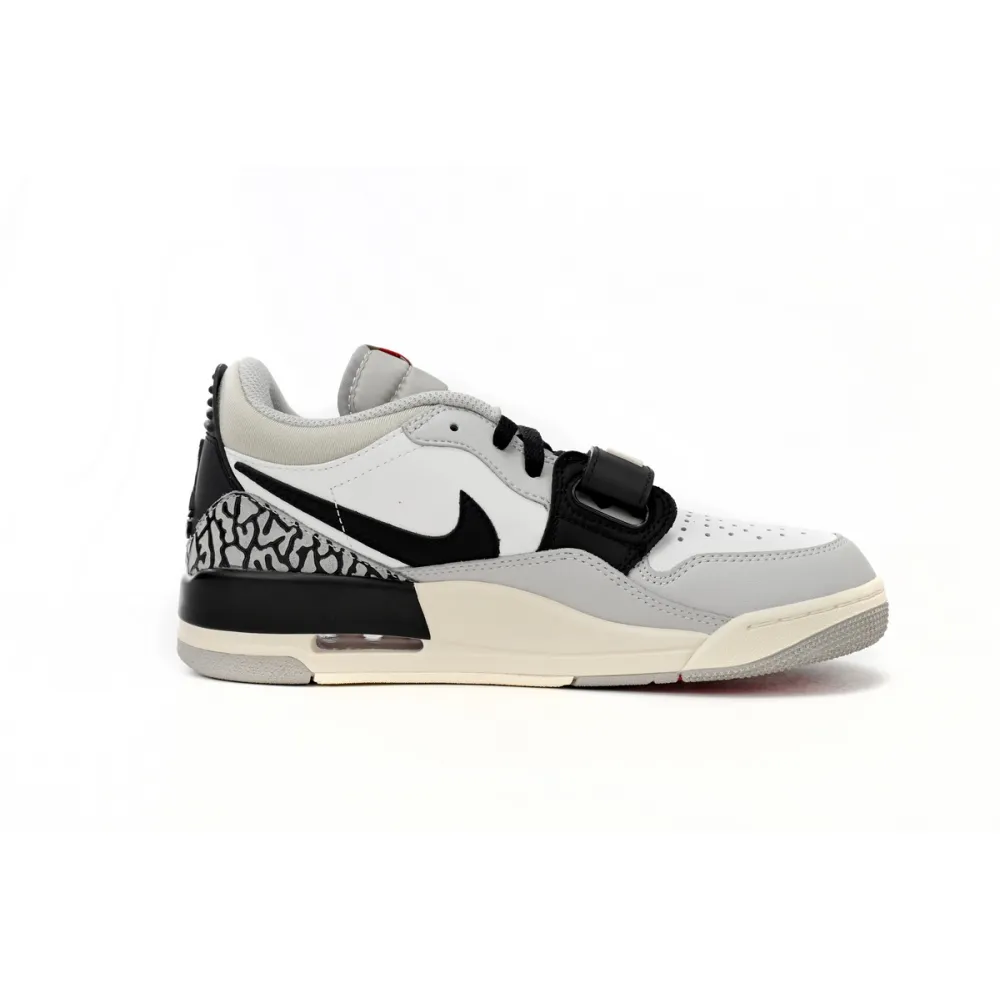 Jordan Legacy 312 Low Tech Grey Fire Red Black CD7069-101
