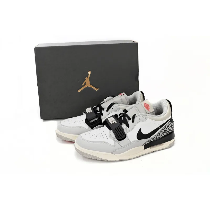 Jordan Legacy 312 Low Tech Grey Fire Red Black CD7069-101