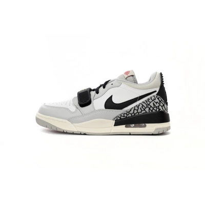Jordan Legacy 312 Low Tech Grey Fire Red Black CD7069-101 01