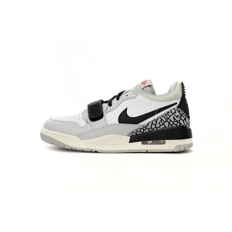 Jordan Legacy 312 Low Tech Grey Fire Red Black CD7069-101