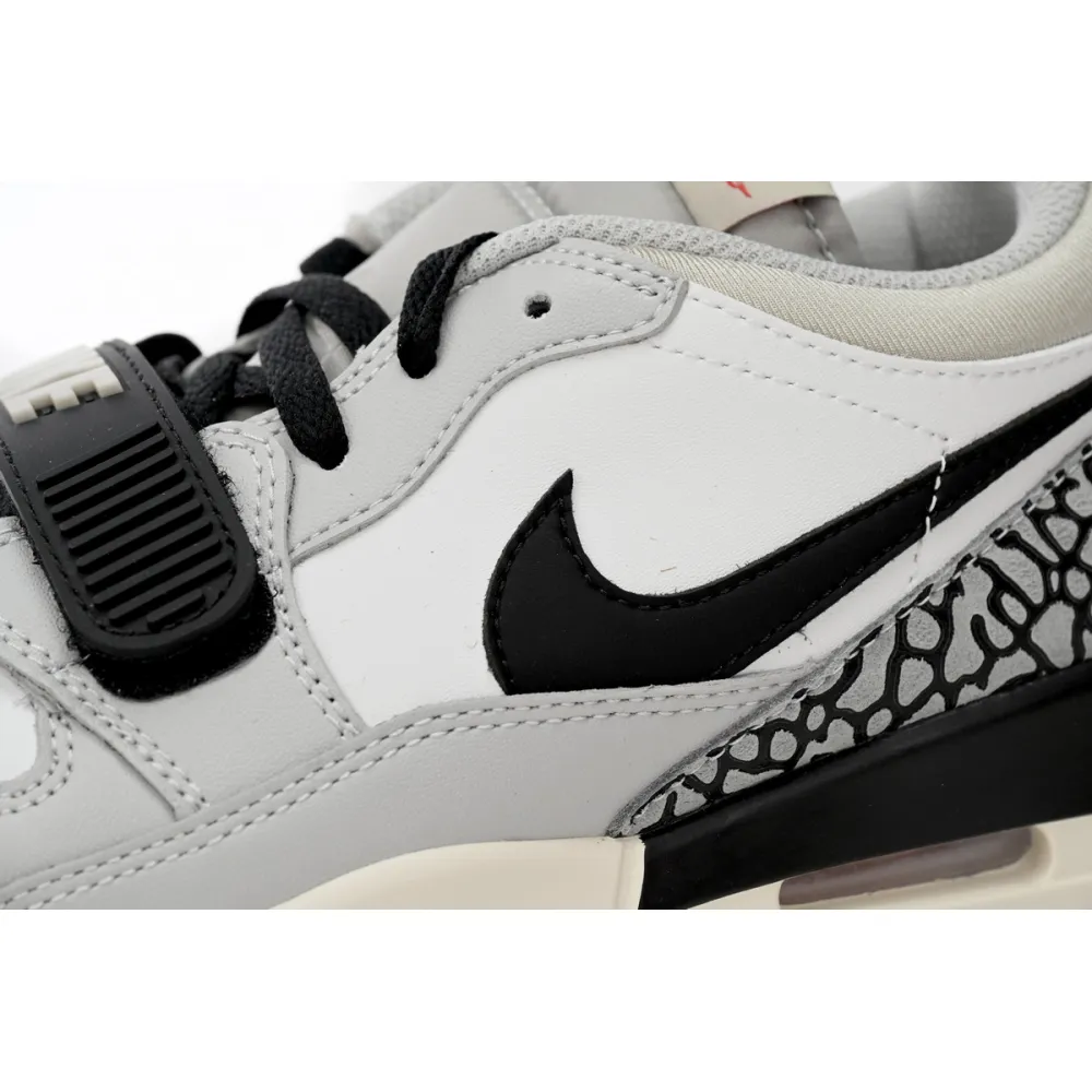 Jordan Legacy 312 Low Tech Grey Fire Red Black CD7069-101