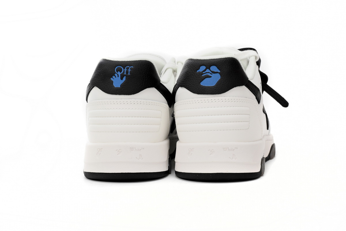 OFF-WHITE Out Of Office OOO 30 MM Low Tops Black White Blue OMIA189C99LEA0040110