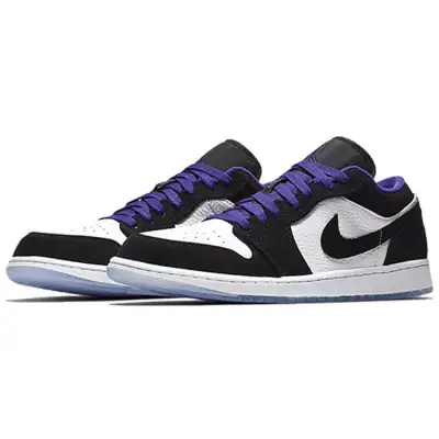 Air Jordan 1 Retro Low White Black Dark Concord 553558-108 02