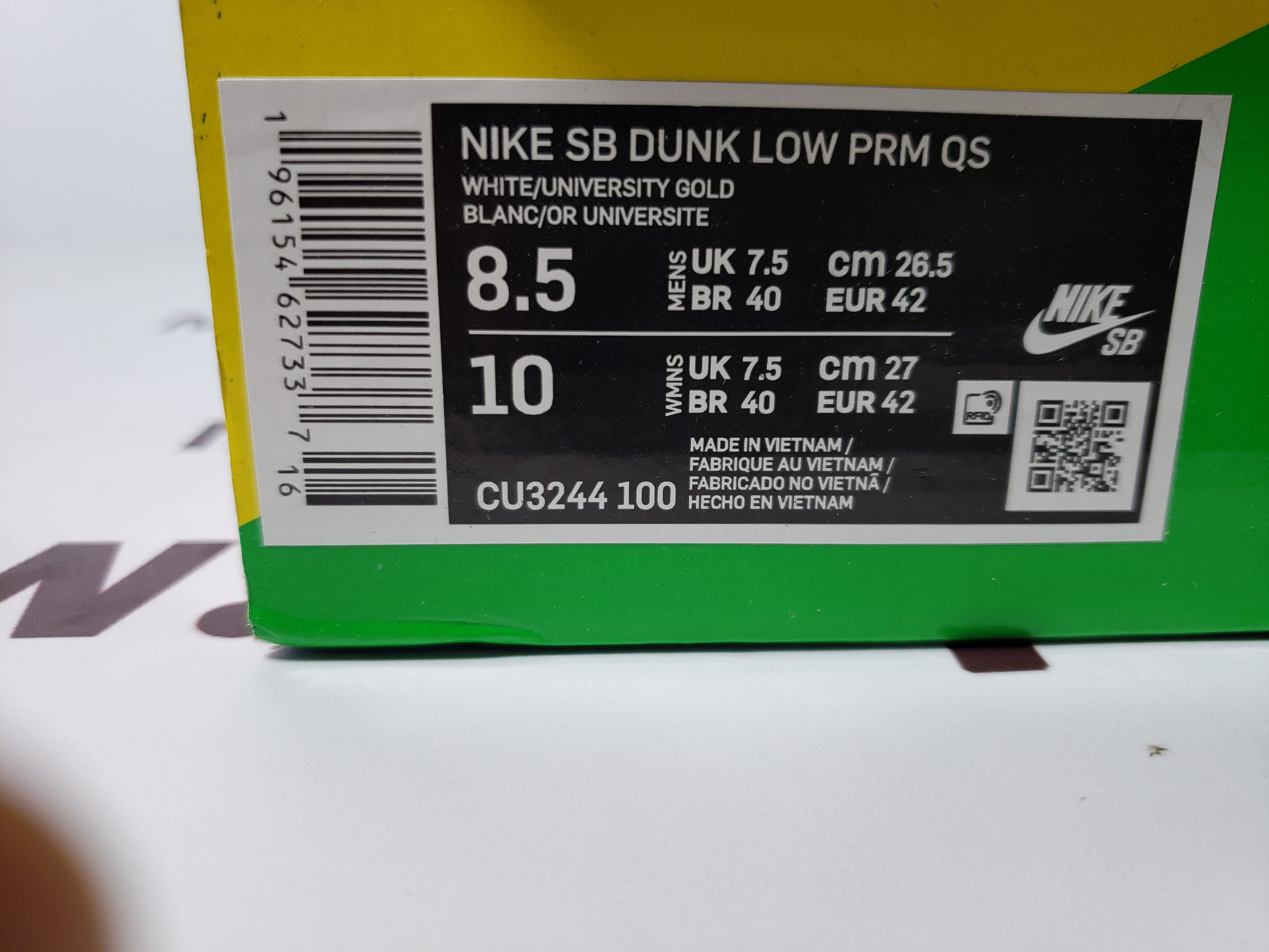 Nike Ben & Jerry's x Dunk Low SB Chunky Dunky CU3244-100