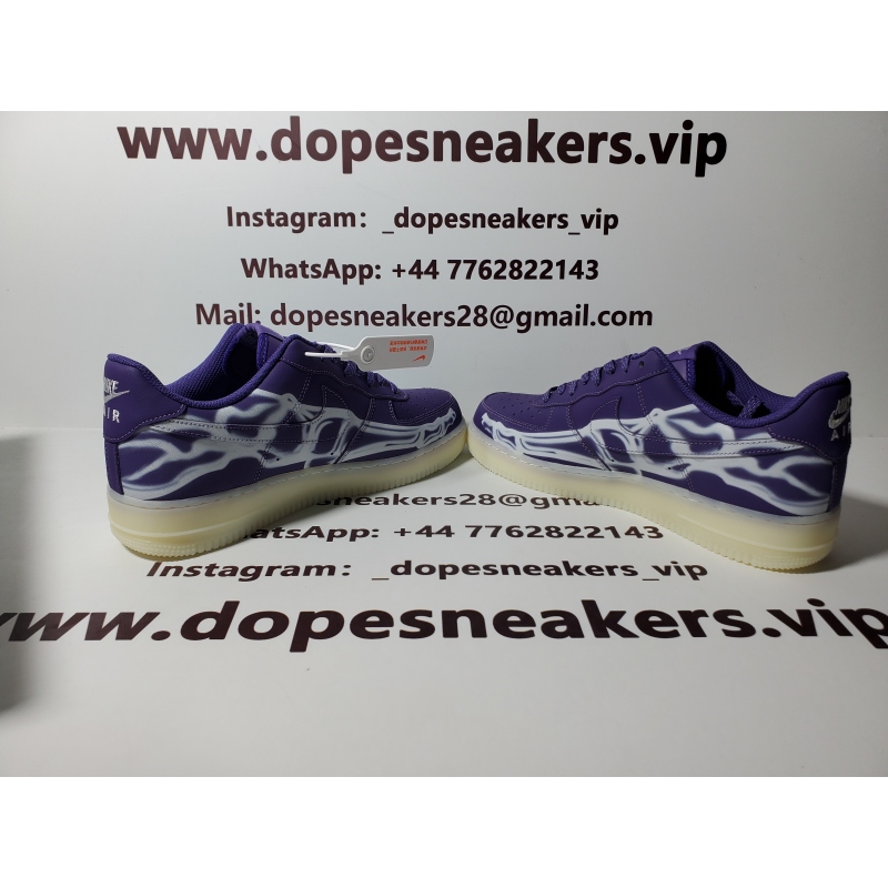 Nike Air Force 1 LOw O7 QS Purple Skeleton Halloween (2021)