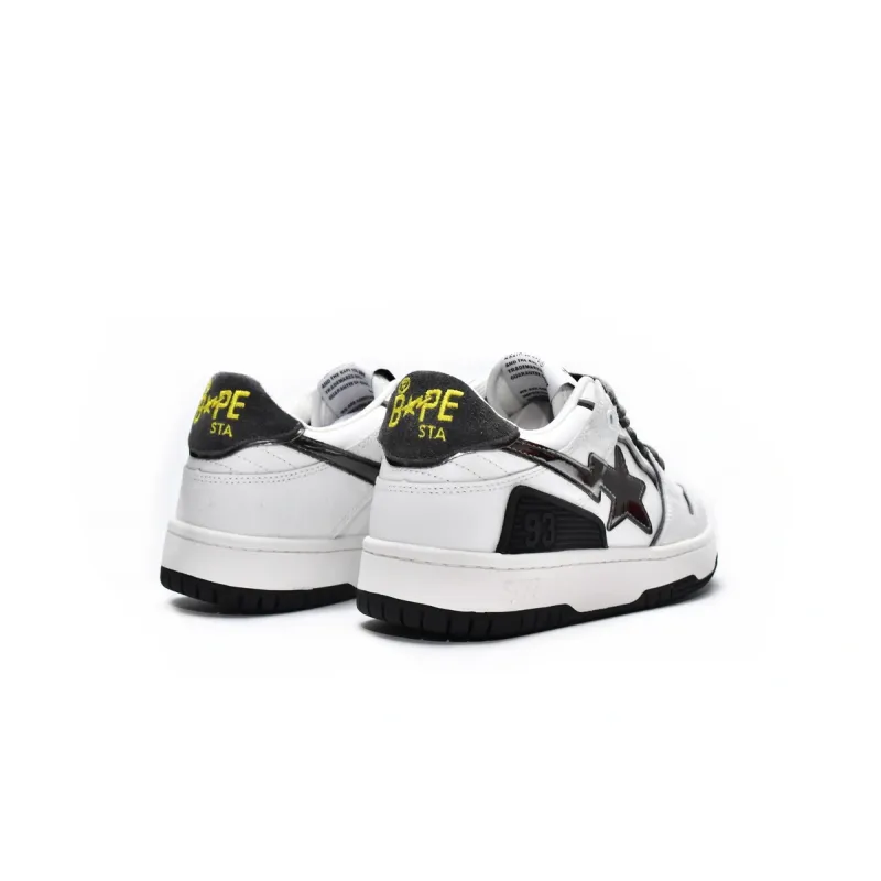 A Bathing Ape Bape SK8 Sta White Silver 001FWH801020_WHT_A