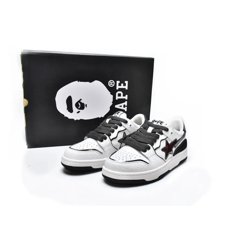 A Bathing Ape Bape SK8 Sta White Silver 001FWH801020_WHT_A