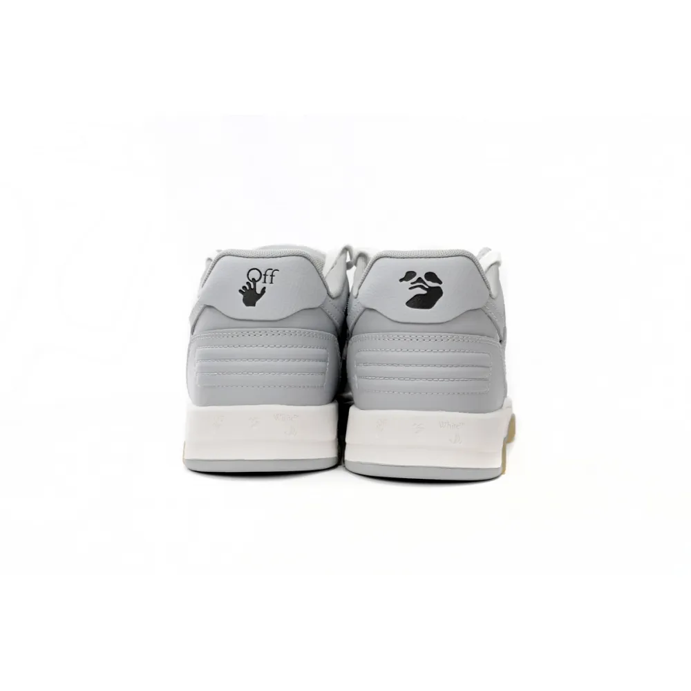 OFF-WHITE Out Of Office "OOO" Low Tops Grey White OMIA189 C99LEA00 40901