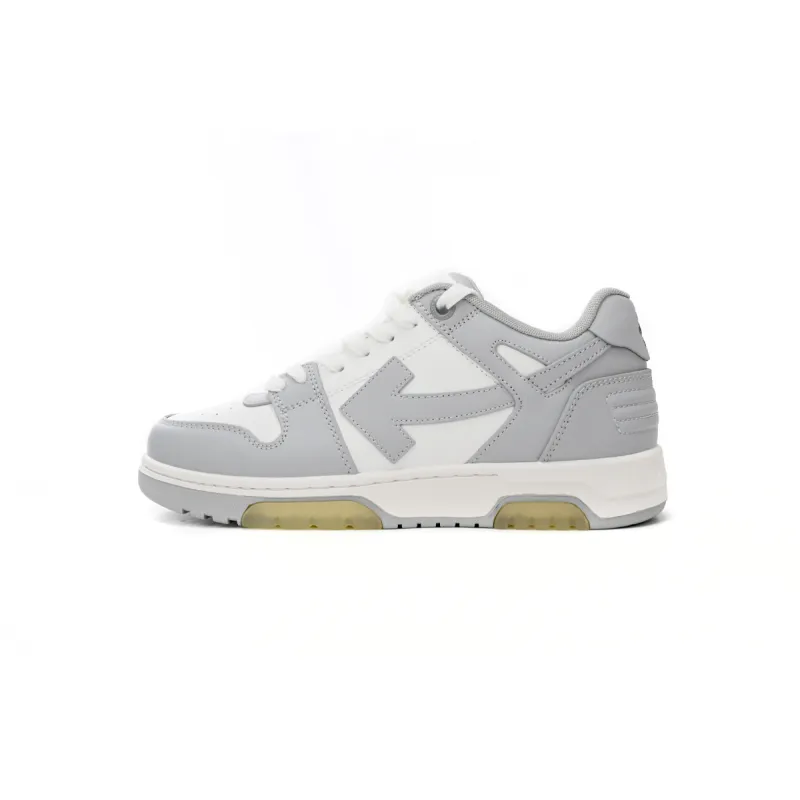 OFF-WHITE Out Of Office "OOO" Low Tops Grey White OMIA189 C99LEA00 40901