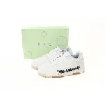 OFF-WHITE Out Of Office OOO Low Tops For Walking White Black OMIA189R21 LEA00 20101