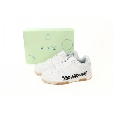 OFF-WHITE Out Of Office OOO Low Tops For Walking White Black OMIA189R21 LEA00 20101 02