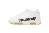 OFF-WHITE Out Of Office OOO Low Tops For Walking White Black OMIA189R21 LEA00 20101