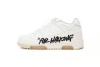 OFF-WHITE Out Of Office OOO Low Tops For Walking White Black OMIA189R21 LEA00 20101