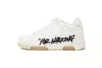OFF-WHITE Out Of Office OOO Low Tops For Walking White Black OMIA189R21 LEA00 20101