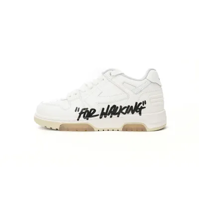 OFF-WHITE Out Of Office OOO Low Tops For Walking White Black OMIA189R21 LEA00 20101 01