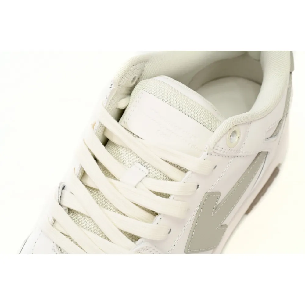 OFF-WHITE Out Of Office "OOO" Low Tops White Grey 2021 OMIA189F21LEA0010161