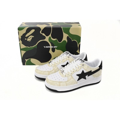 A Bathing Ape Bape Sta Low White Snake Skin Pattern 1I80 191 009 02
