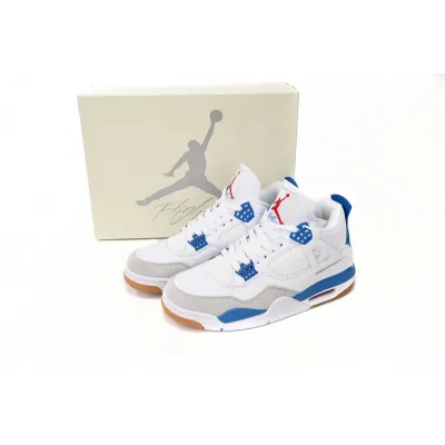 Nike SB x Air Jordan 4 White Blue DR5415-104 (Top Quality) 02