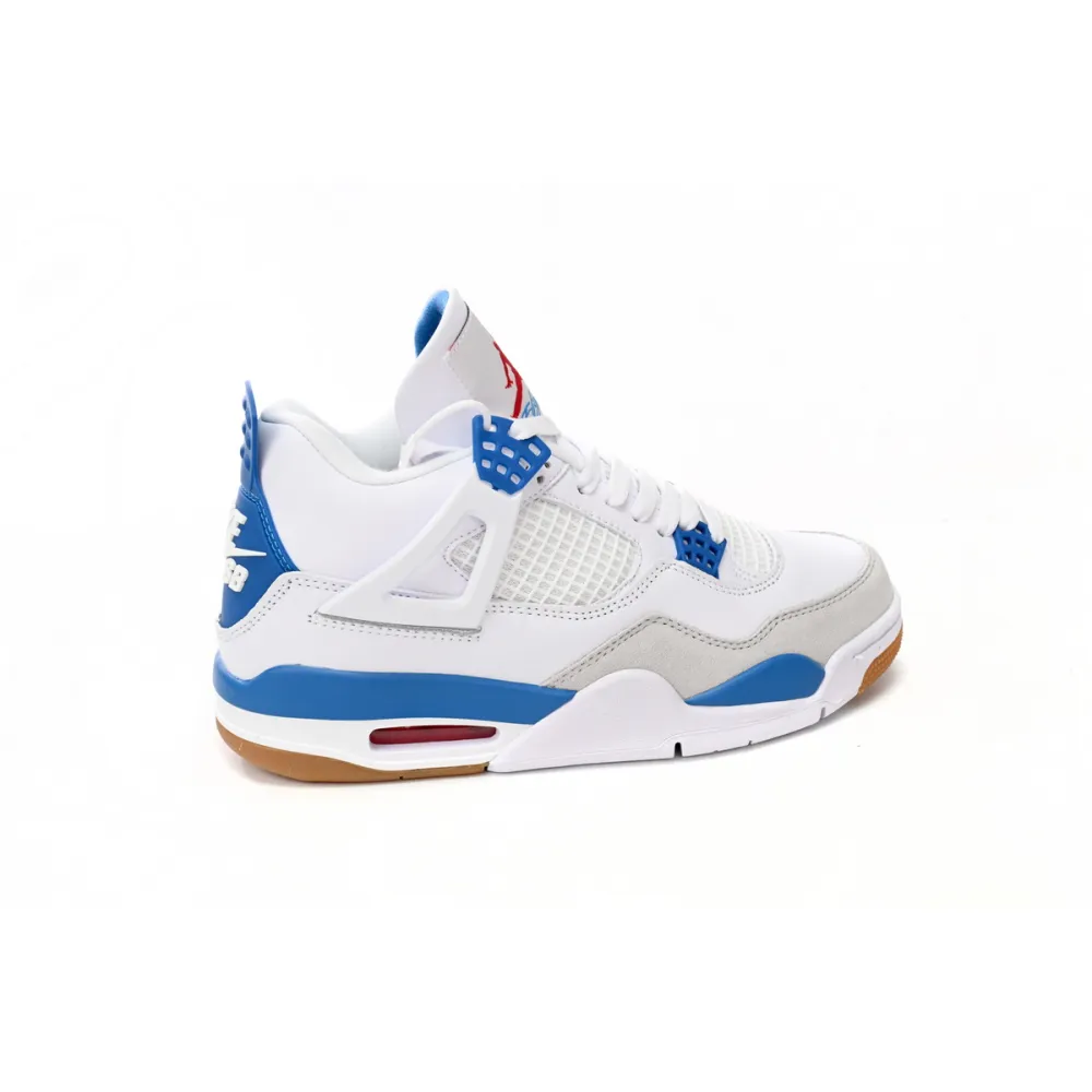 Nike SB x Air Jordan 4 White Blue DR5415-104 (Top Quality)