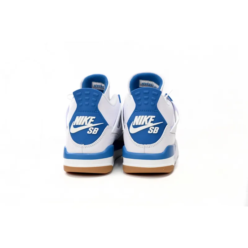 Nike SB x Air Jordan 4 White Blue DR5415-104 (Top Quality)