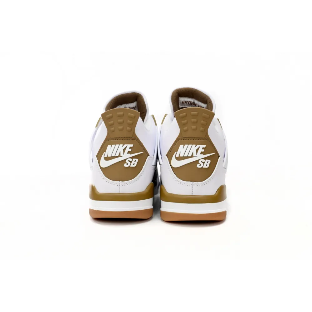 Nike SB x Air Jordan 4 White Brown DR5415-120 (Top Quality)