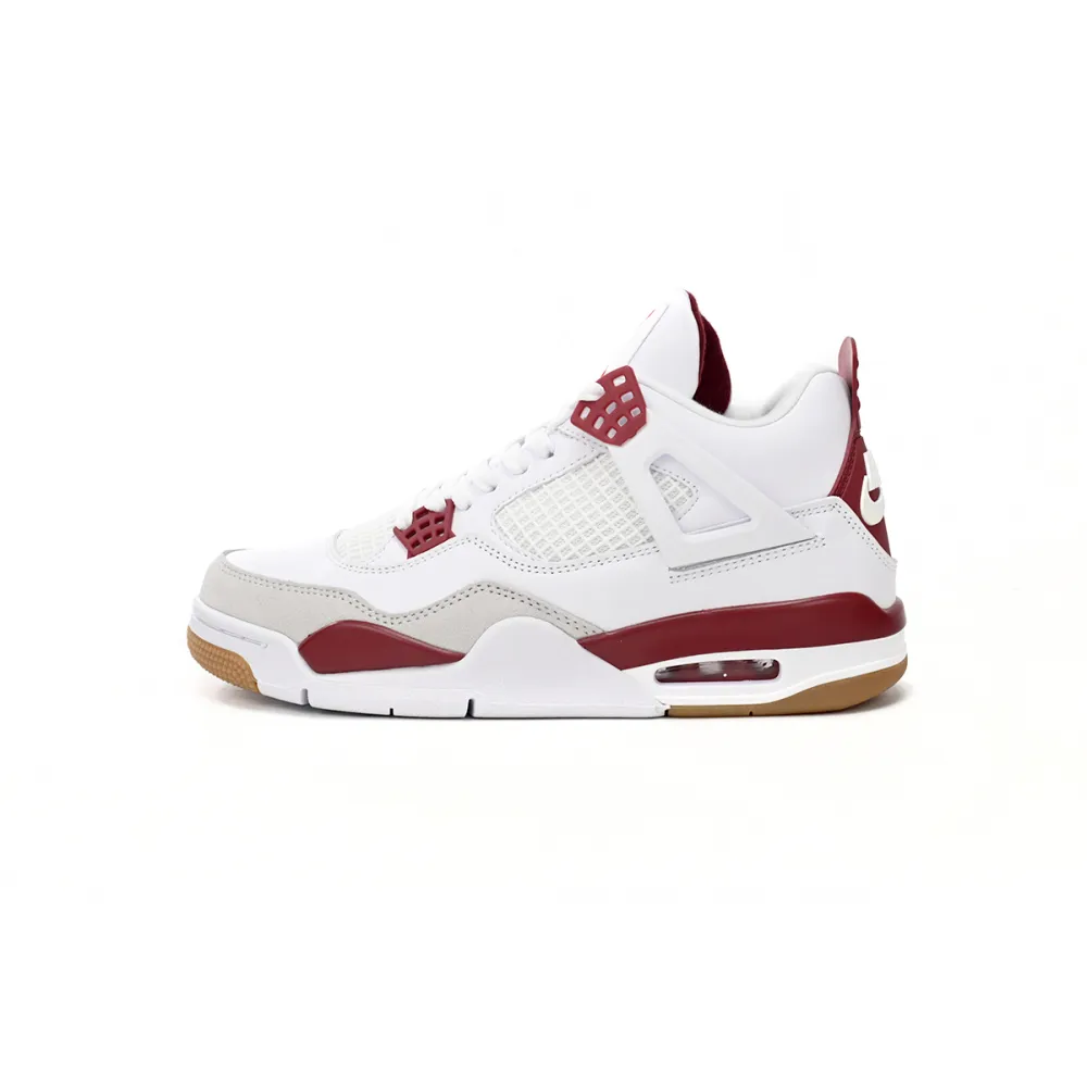 Nike SB x Air Jordan 4 White Red DR5415-160 (Top Quality)