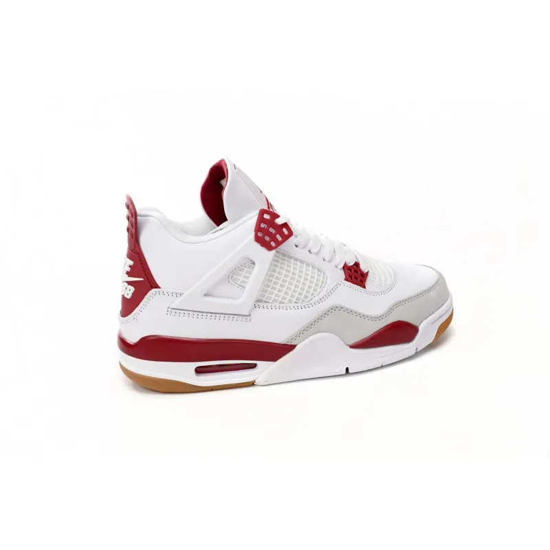 Nike SB x Air Jordan 4 White Red DR5415-160 (Top Quality)