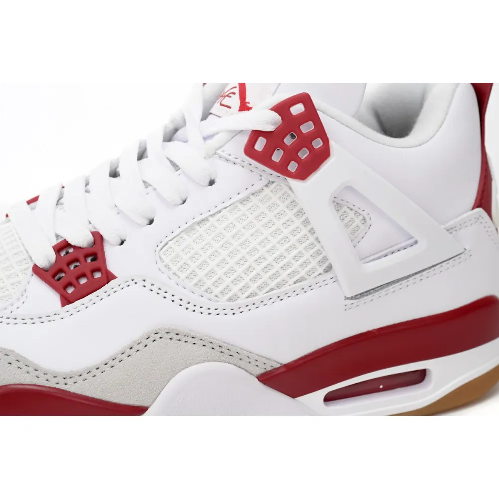 Nike SB x Air Jordan 4 White Red DR5415-160 (Top Quality)