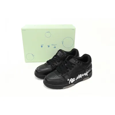 OFF-WHITE OOO Low Tops "For Walking"BlackWhite OMIA189S21LEA0041001 02