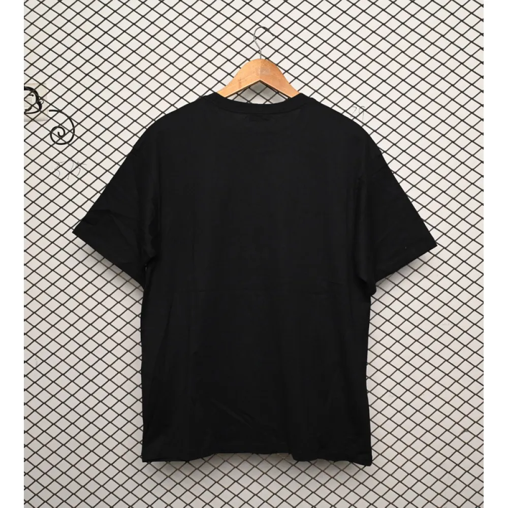 Celine SS22 Celine Logo letter print round neck short-sleeved T-shirt Black
