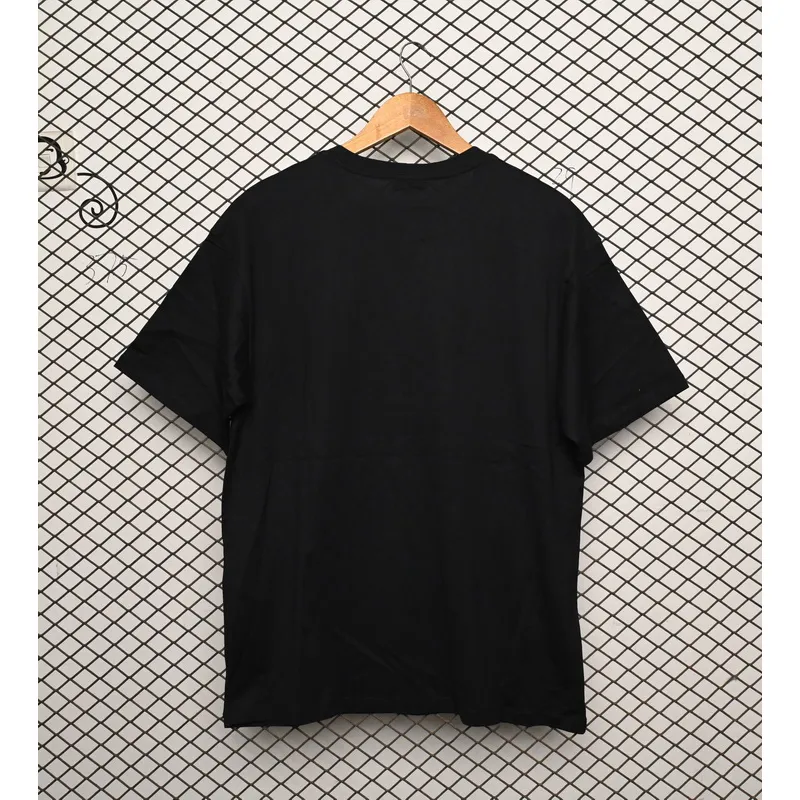 Celine SS22 Celine Logo letter print round neck short-sleeved T-shirt Black
