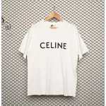 Celine SS22 Celine Logo letter print round neck short-sleeved T-shirt White