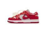OFF White X Nike Dunk Low University Red CT0856-600