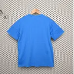 Burberry Letter Logo Print Loose Short Sleeve T-Shirt Blue