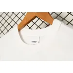 Burberry Letter Logo Print Loose Short Sleeve T-Shirt White