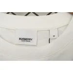 Burberry Letter Logo Print Loose Short Sleeve T-Shirt White