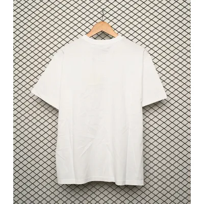 Burberry Letter Logo Print Loose Short Sleeve T-Shirt White 02